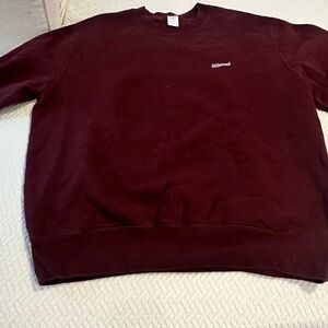 Jjjjound Men's Burgundy Sweatshirt